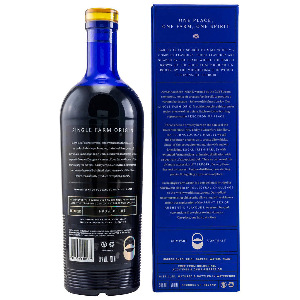  Waterford - Lakefield Edition 1.1 Single Farm Origins Irish Single Malt Whisky
