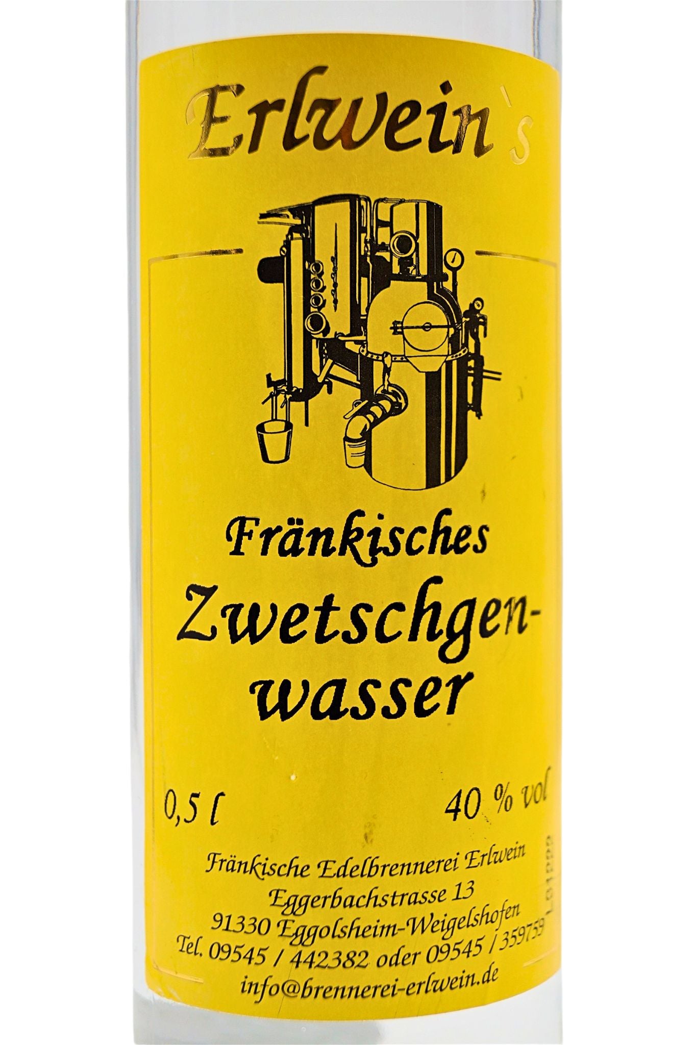  Fränkische Edelbrennerei Erlwein - Fränkisches Zwetschgenwasser