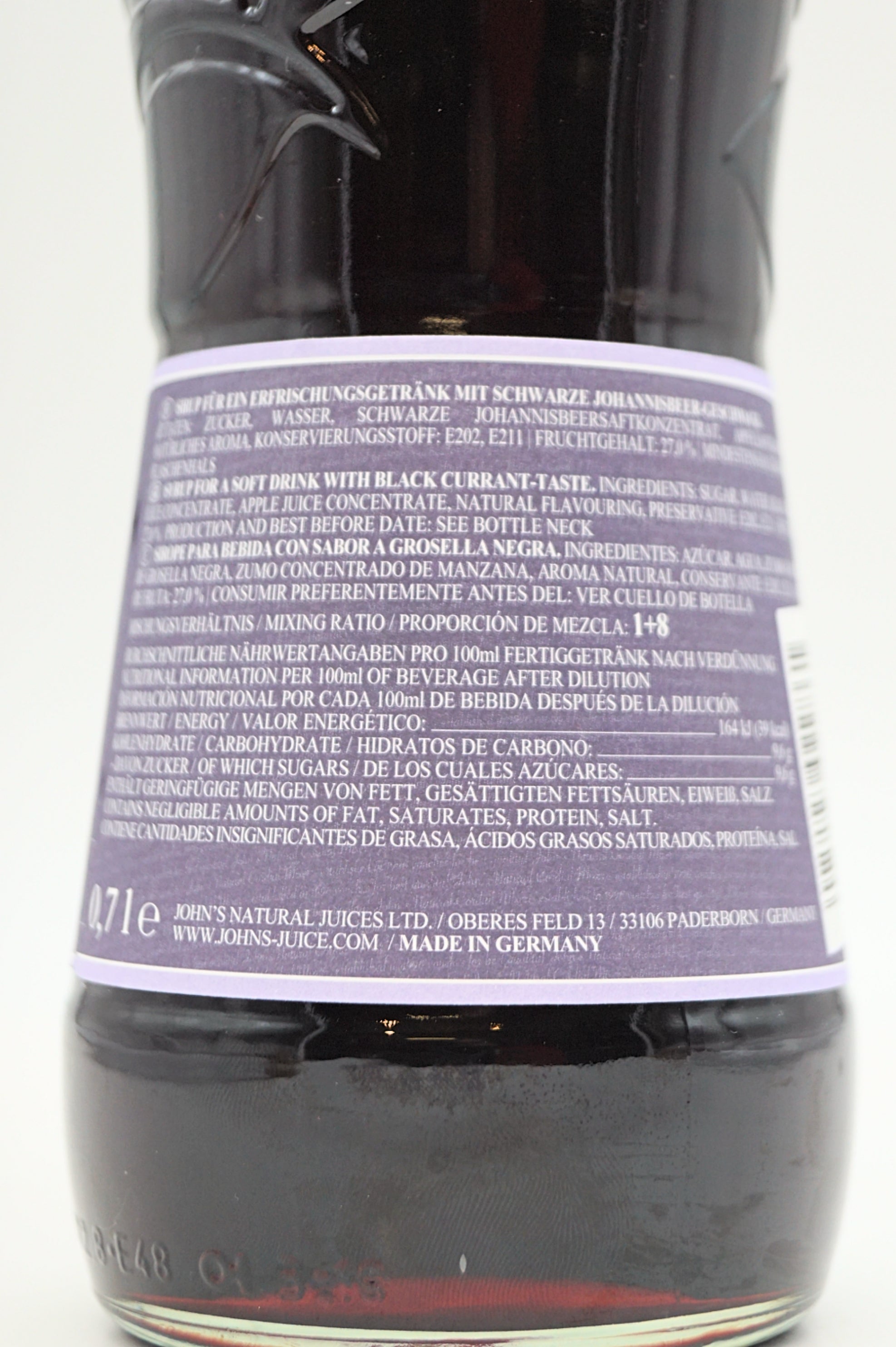  Johns - Cassis Sirup
