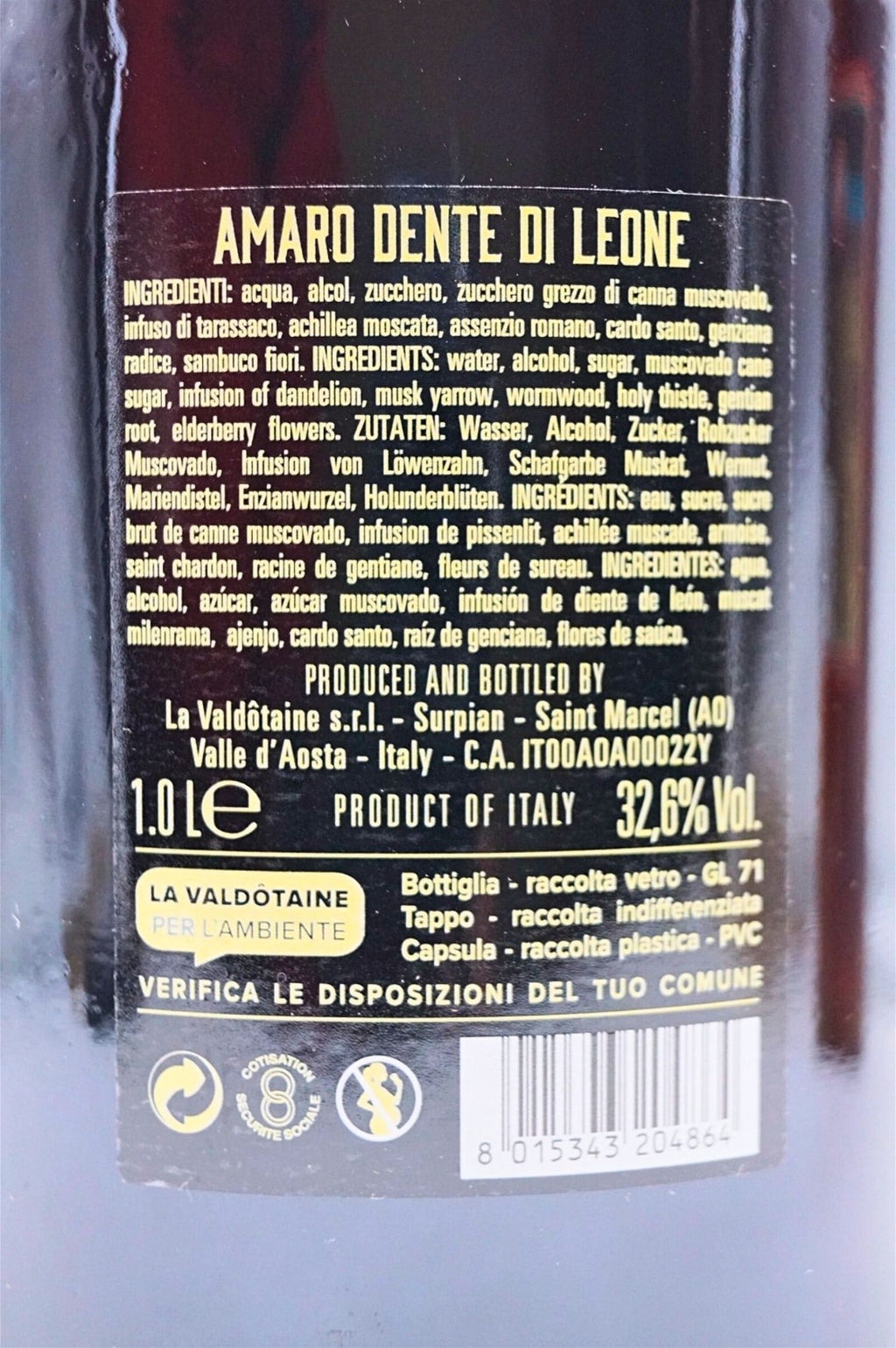  La Valdotaine - Amaro Dente Di Leone