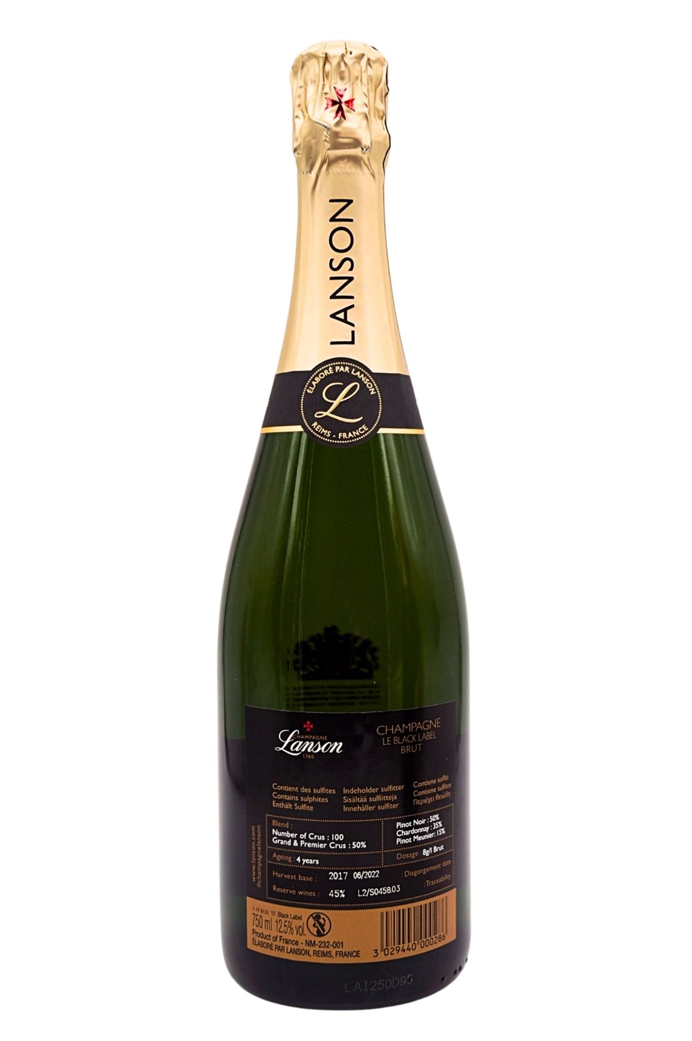  Lanson - Champagner Le Black Label Brut 6 X Fl. Sparset