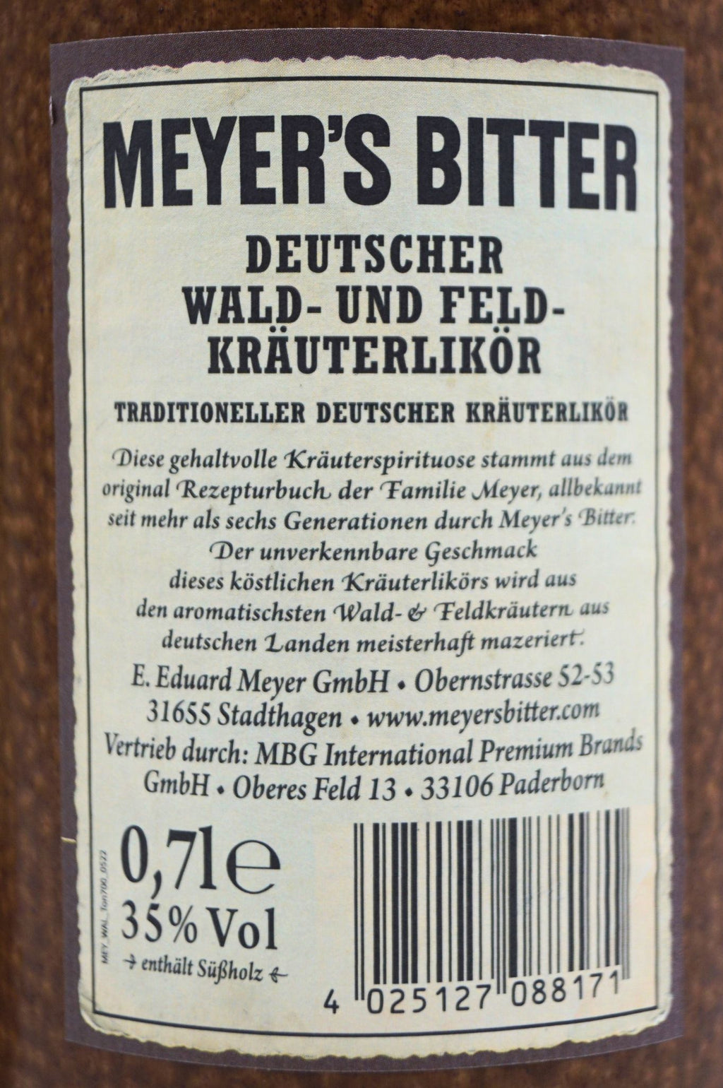  Meyers Bitter - Deutsche Wald- Und Feldkräuter Likör