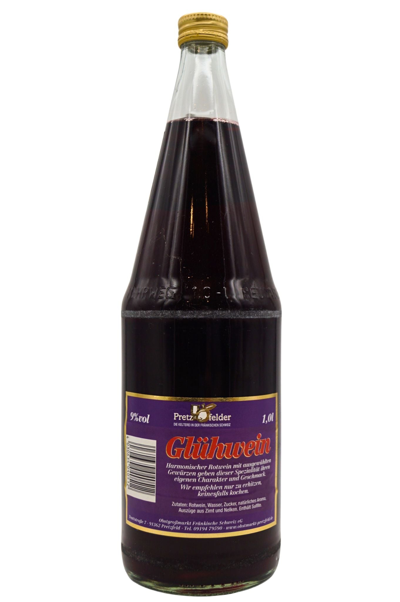 Kelterei Pretzfeld - Mix 6 X Glühwein Rot + 6 X Früchtepunsch