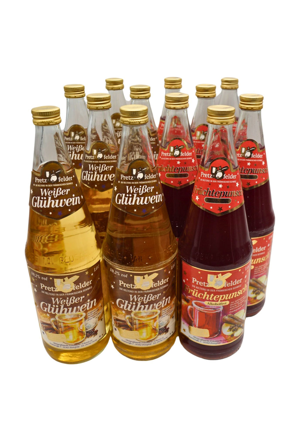  Kelterei Pretzfeld - Mix 6 X Glühwein Weiß + 6 X Früchtepunsch