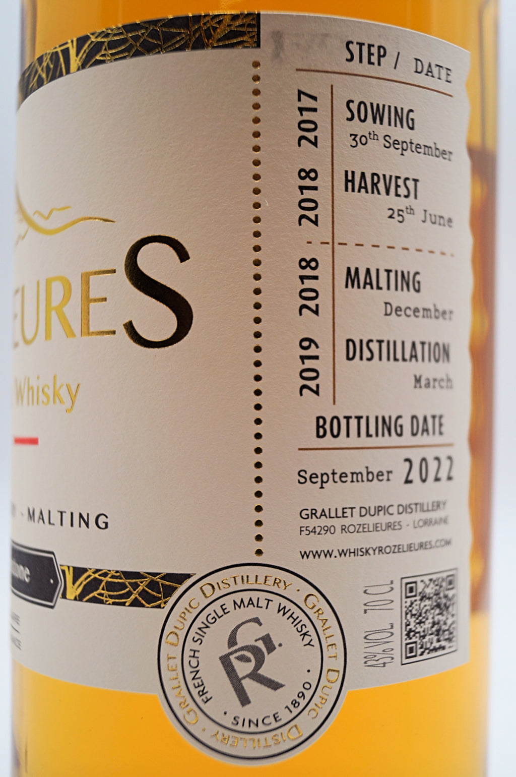  G. Rozelieures - Le Parcellaire Clay Limestone Single Malt Whisky