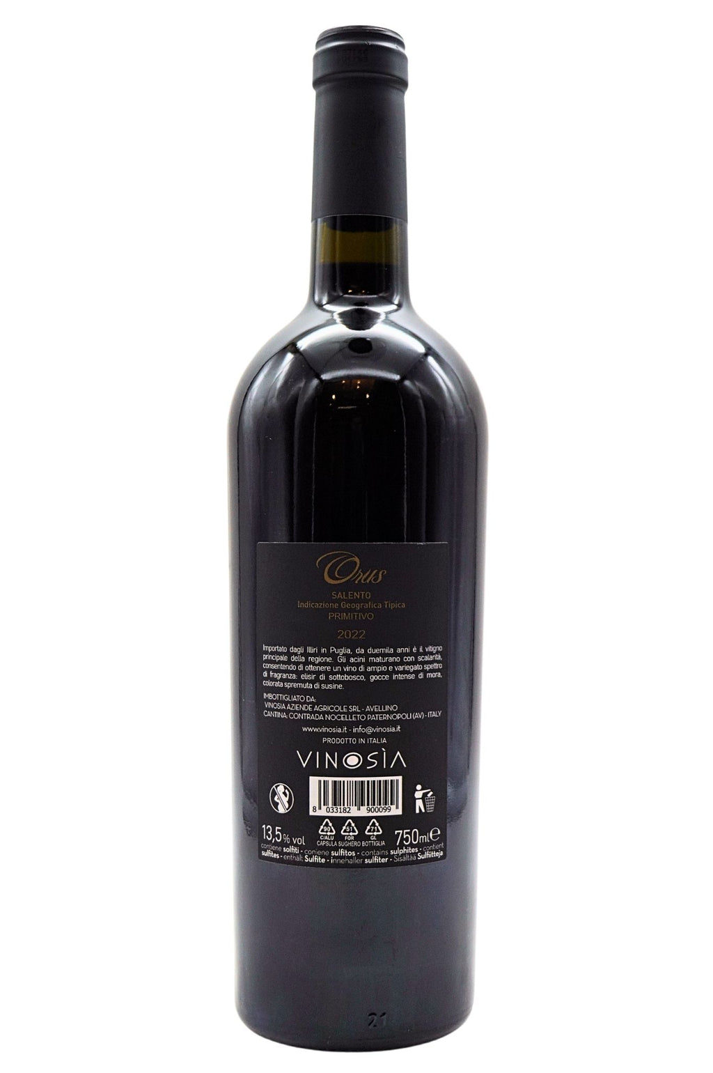  Vinosia - Orus Primitivo Salento IGT