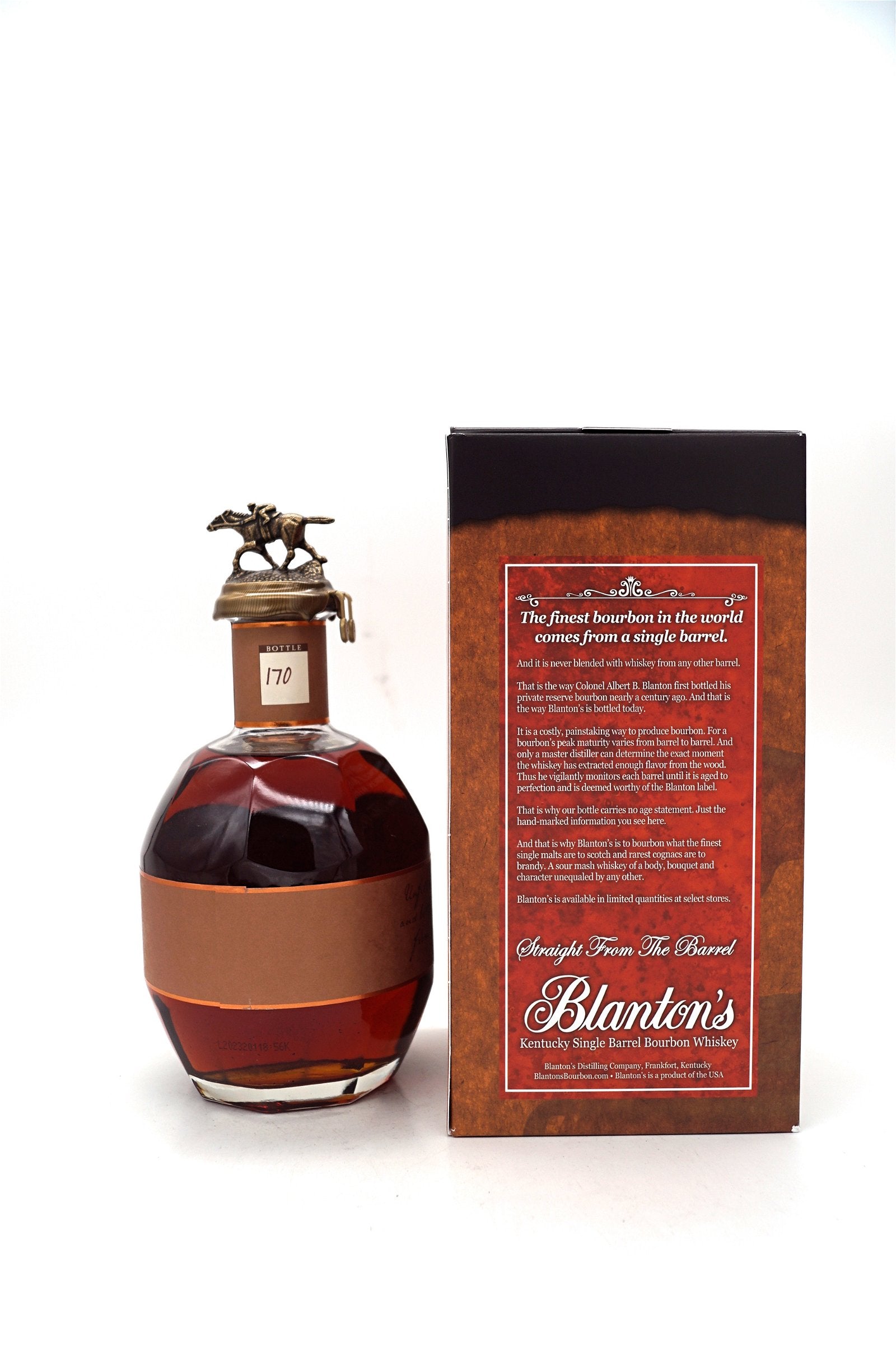  Blantons - Straight From The Barrel Kentucky Single Barrel Bourbon Whiskey