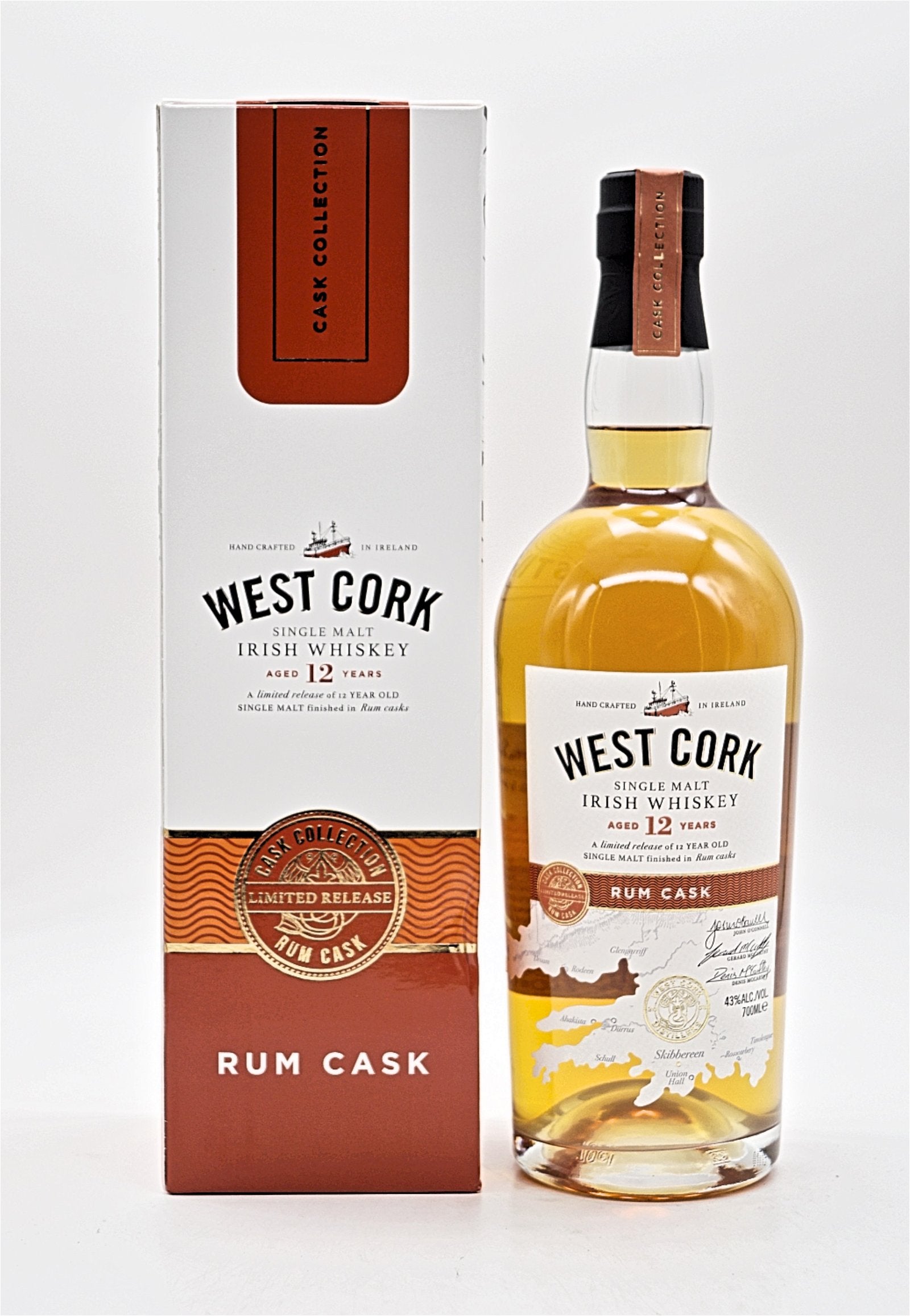  West Cork - 12 Jahre Rum Cask Single Malt Irish Whiskey