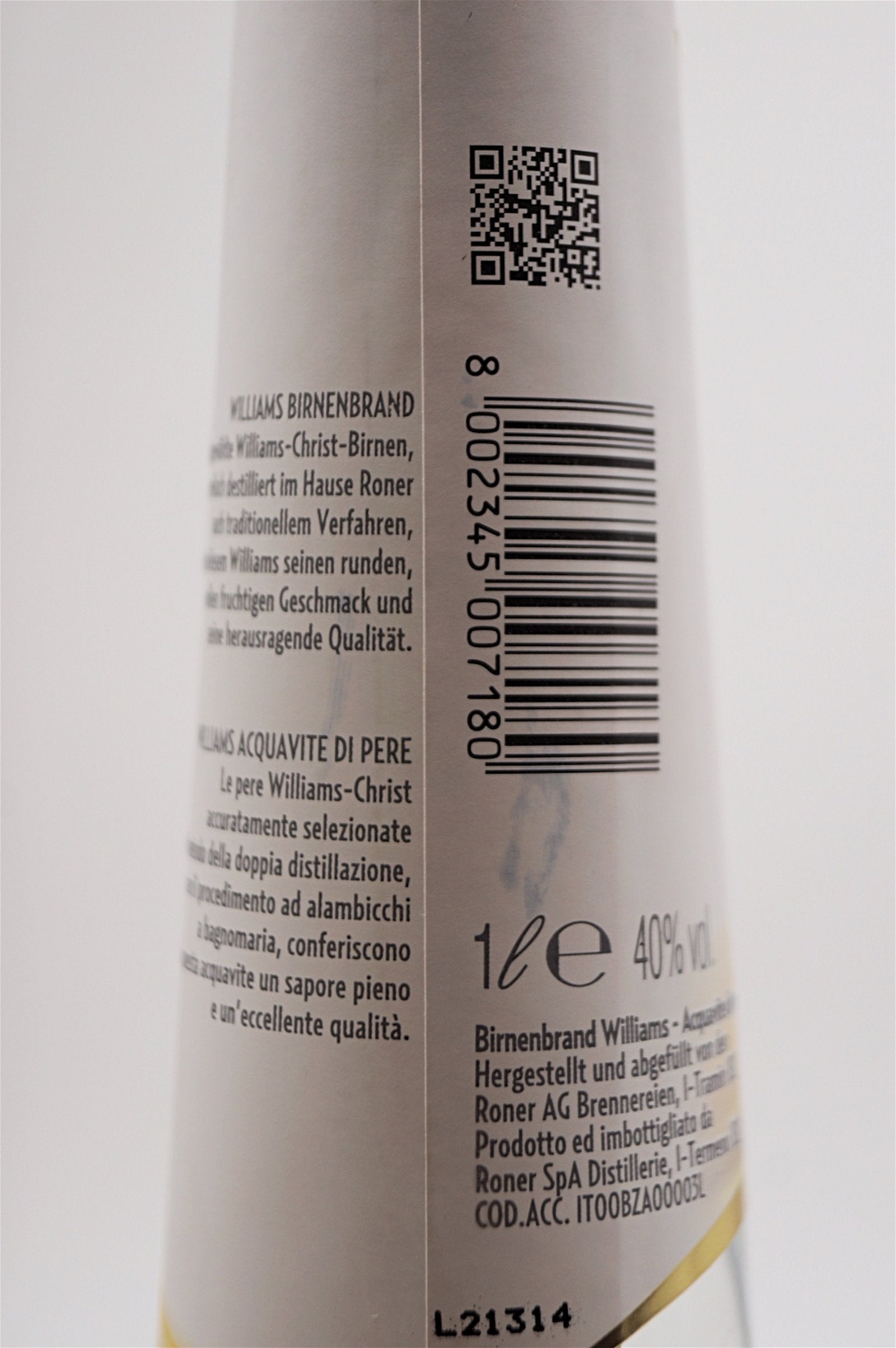  Roner - Williams Birnenbrand