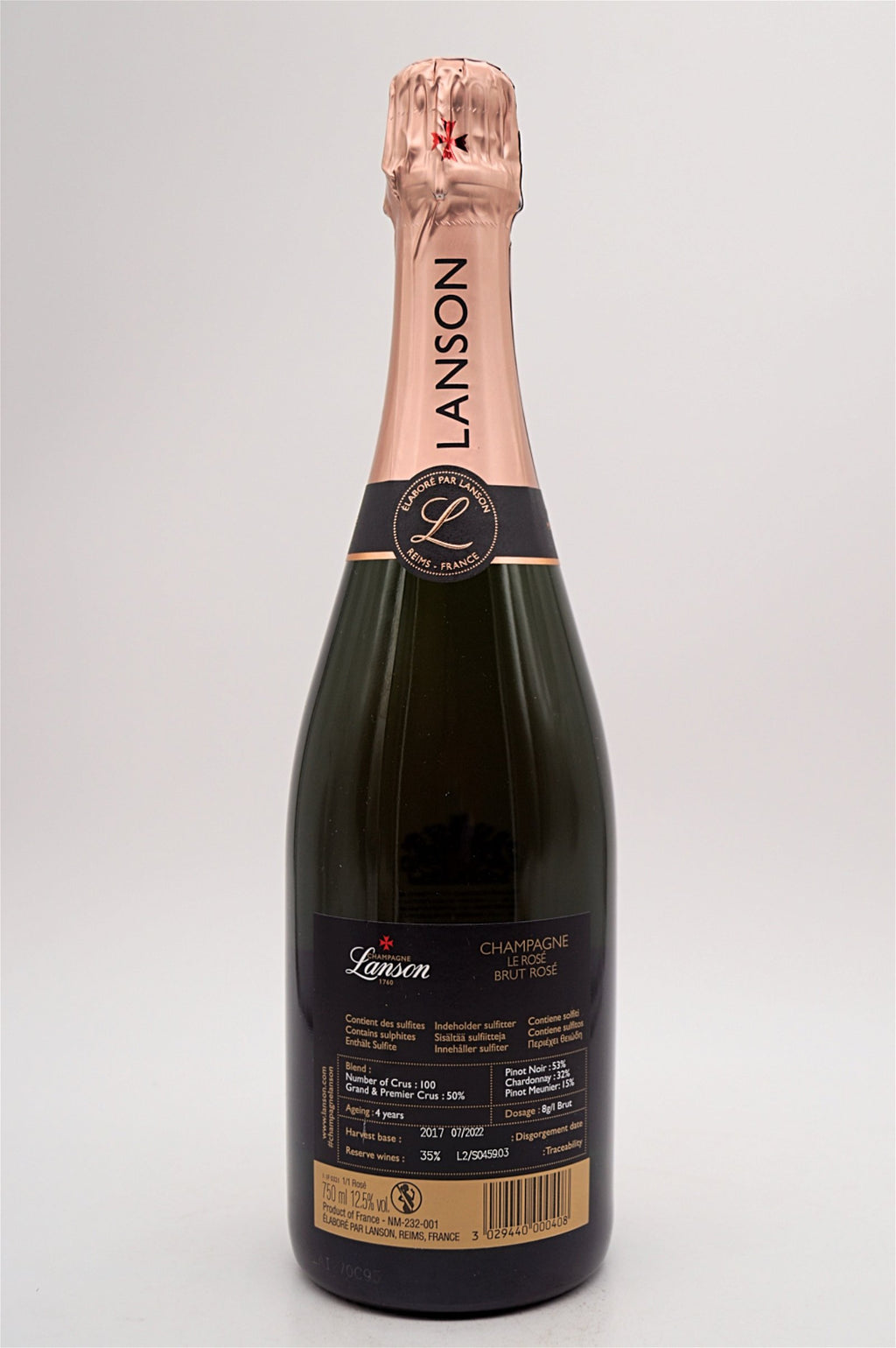  Lanson - Champagner Rose Label Brut 6 X Fl. Sparset