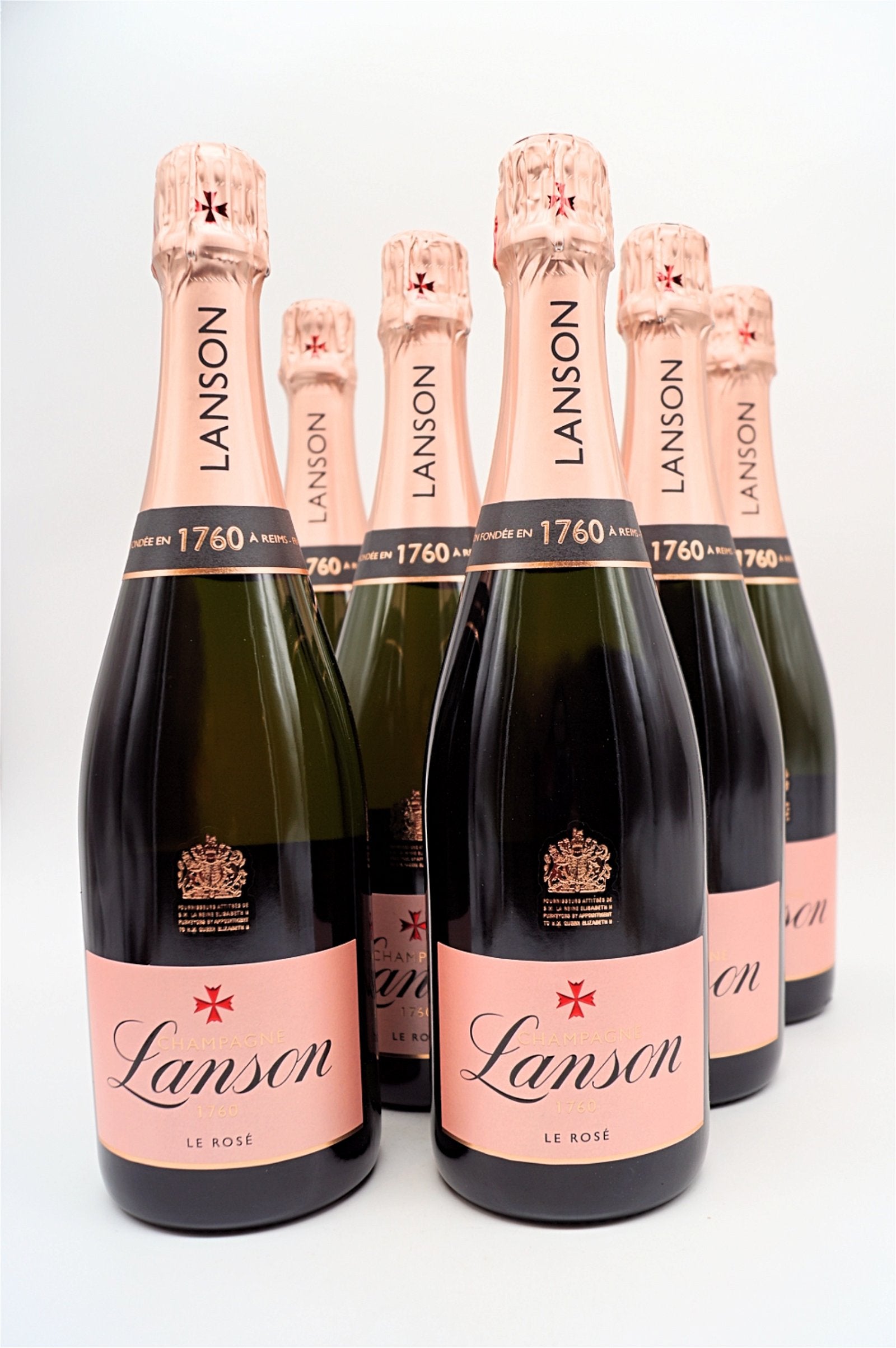 Lanson - Champagner Rose Label Brut 6 X Fl. Sparset