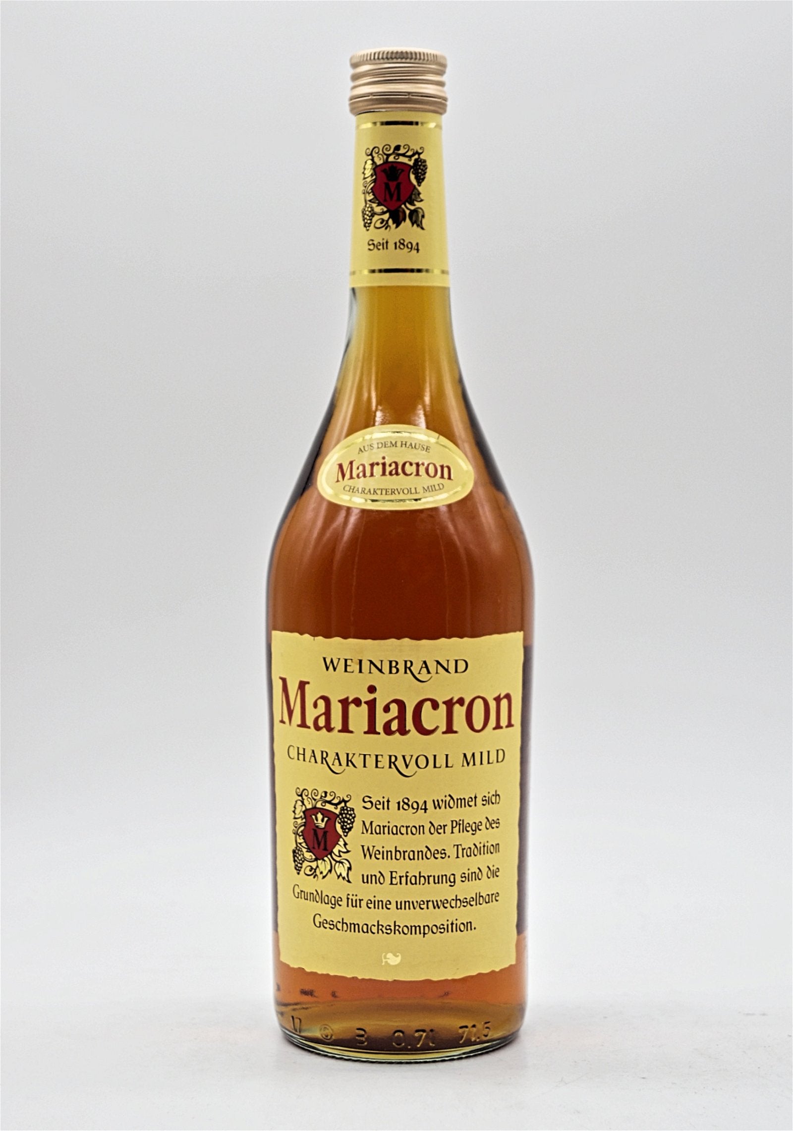  Mariacron - Weinbrand Charaktervoll Mild