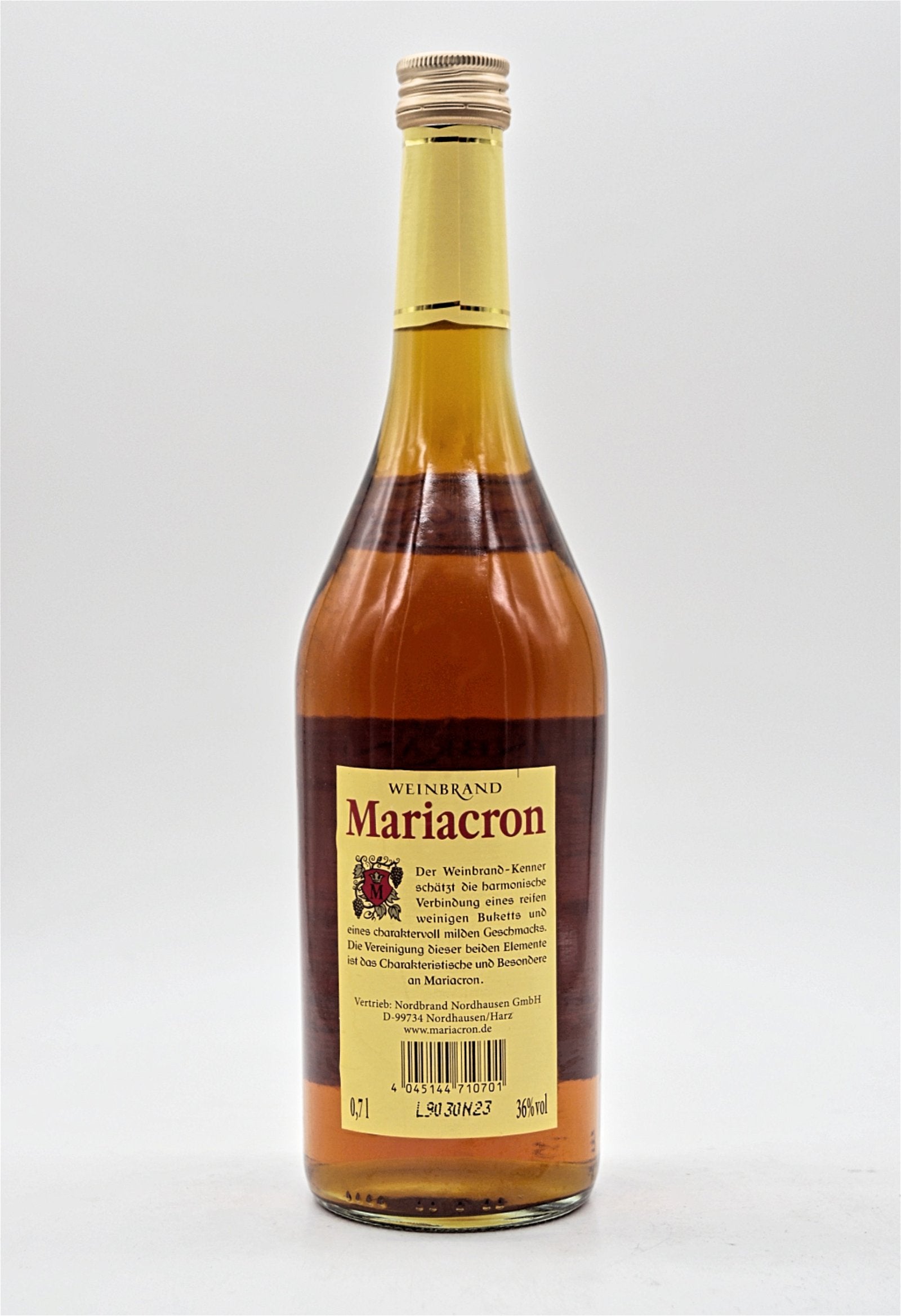  Mariacron - Weinbrand Charaktervoll Mild