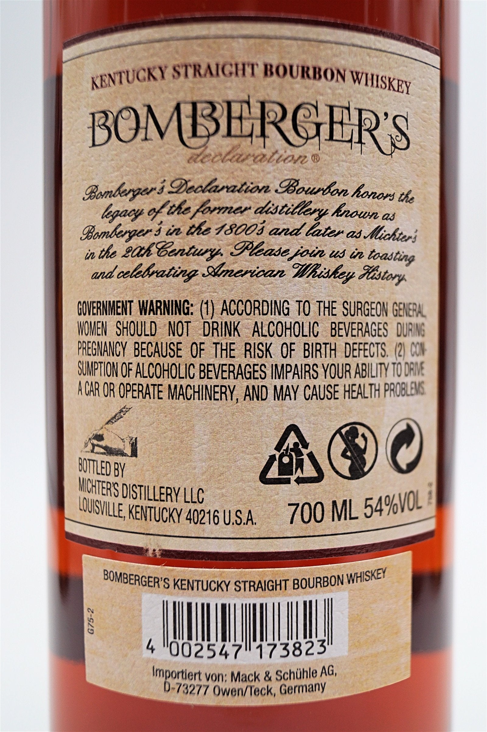  Michters - L.R. Bombergers Declaration Kentucky Straight Bourbon Whiskey
