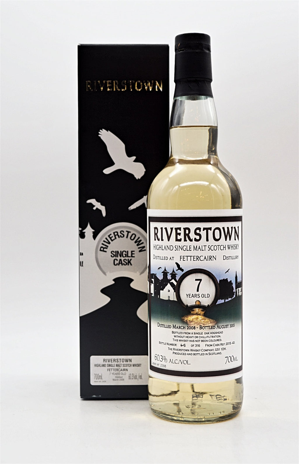  Riverstown - 7 Jahre Fettercairn Cask 2015-43 Highland Single Malt Scotch Whisky