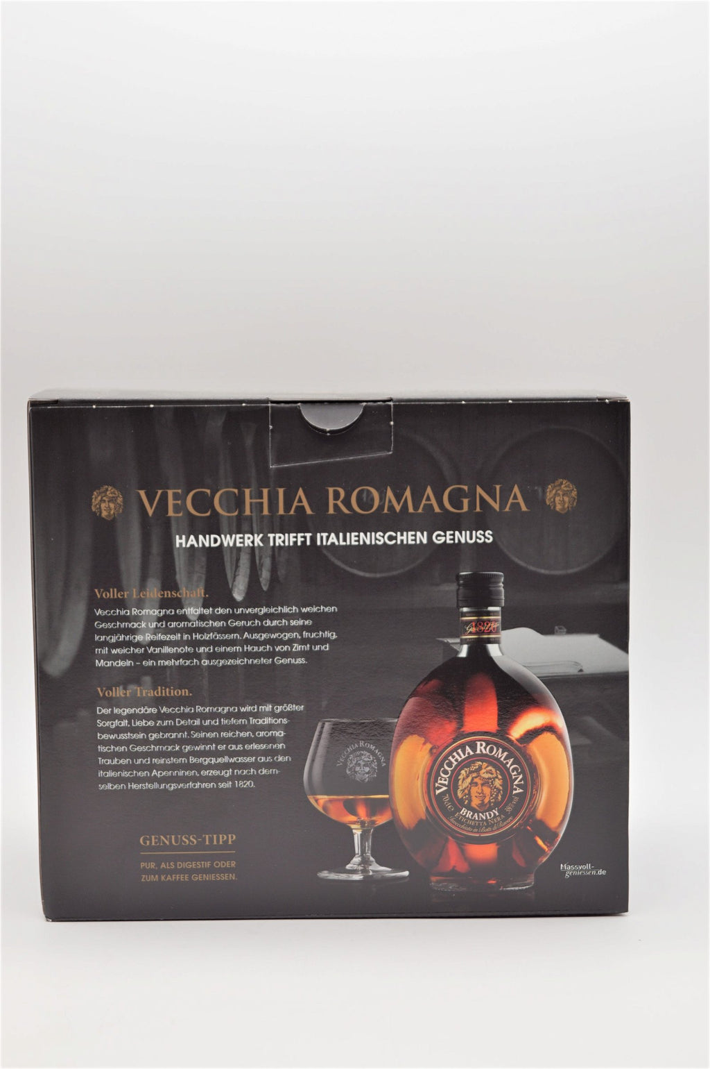  Vecchia Romagna - Brandy Etichetta Nera Inkl. Glas