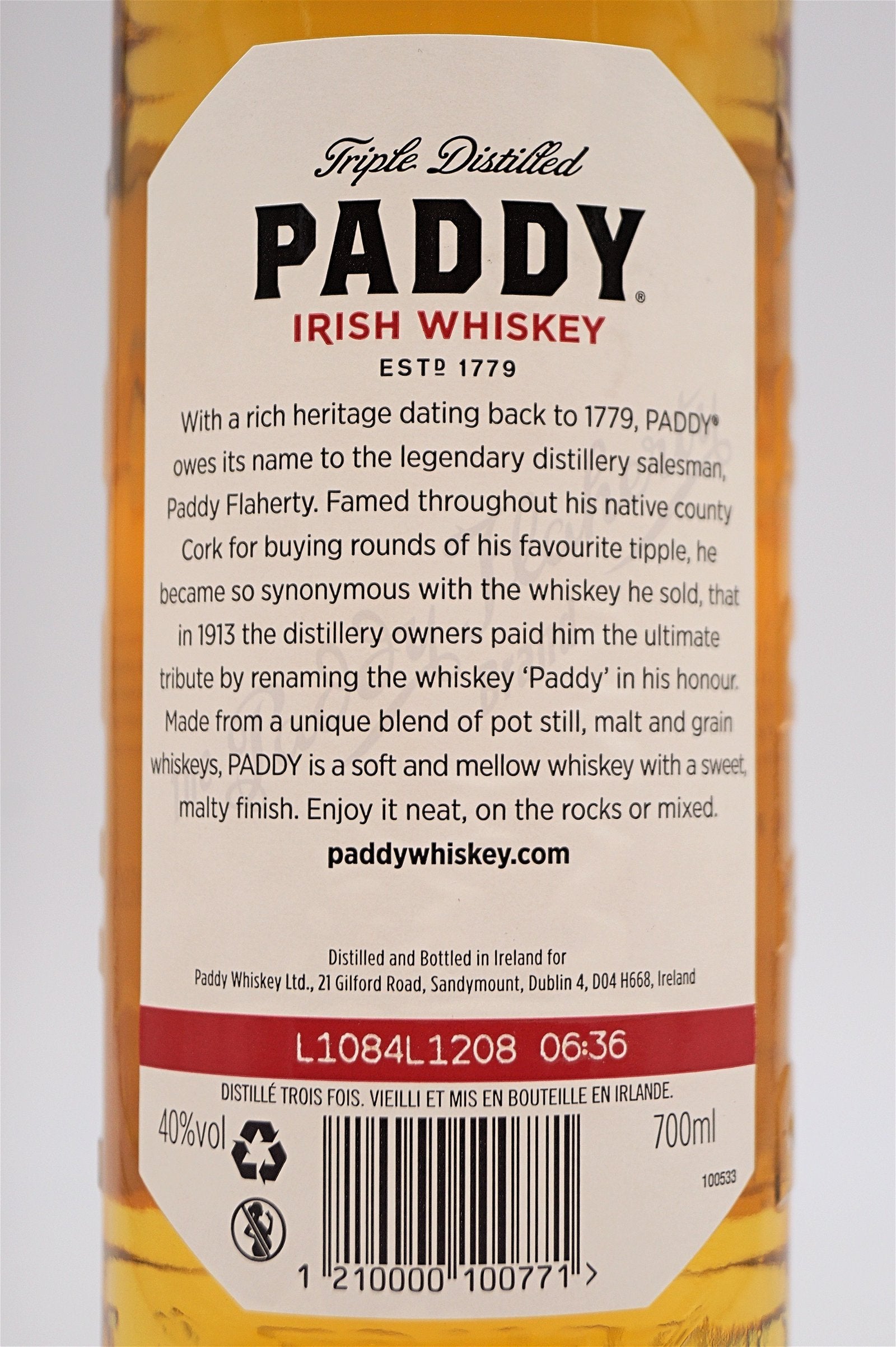 Paddy - Irish Whiskey