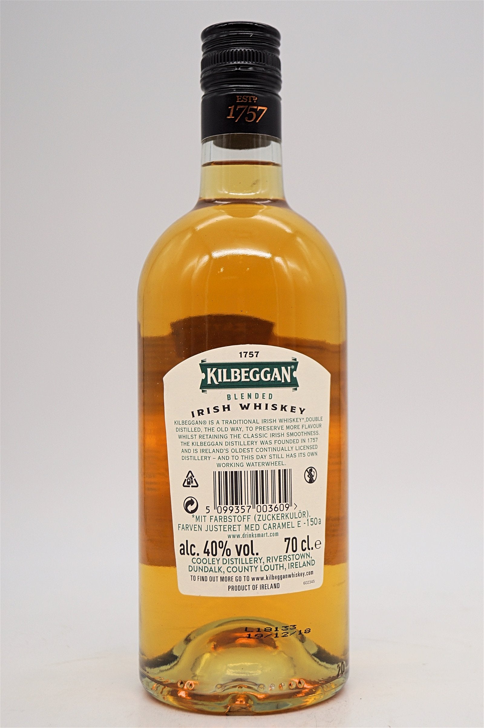  Kilbeggan - Traditional Irish Whiskey