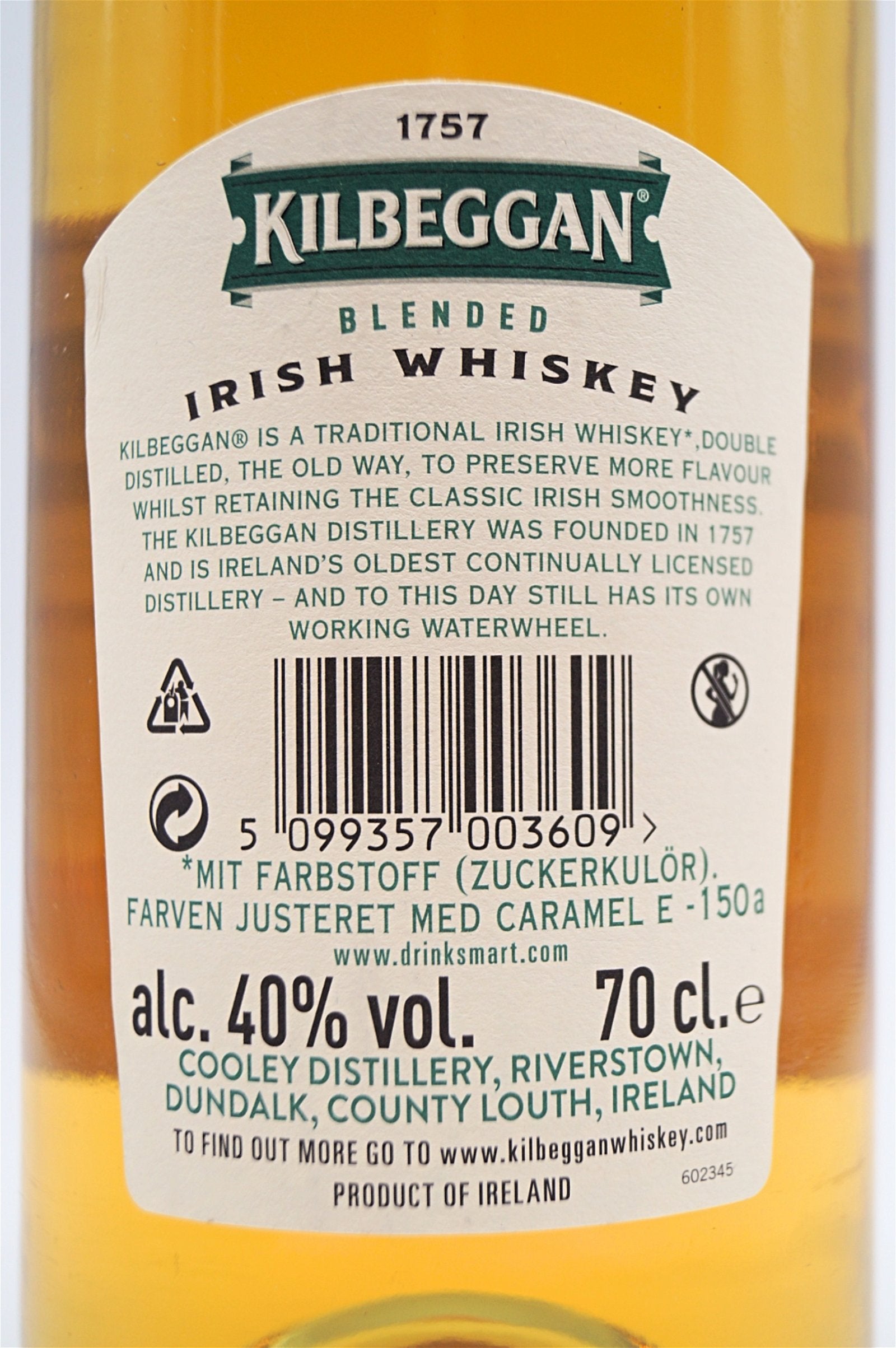  Kilbeggan - Traditional Irish Whiskey
