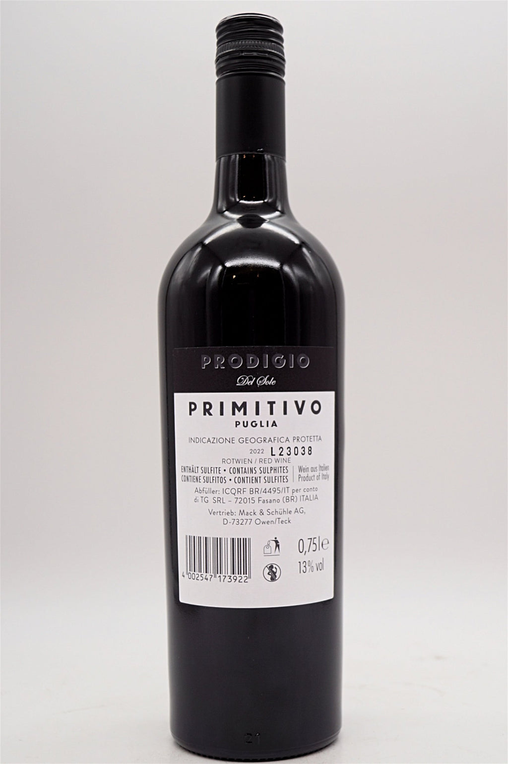  Latentia Winery - Primitivo Del Sole Prodigio Puglia 2022