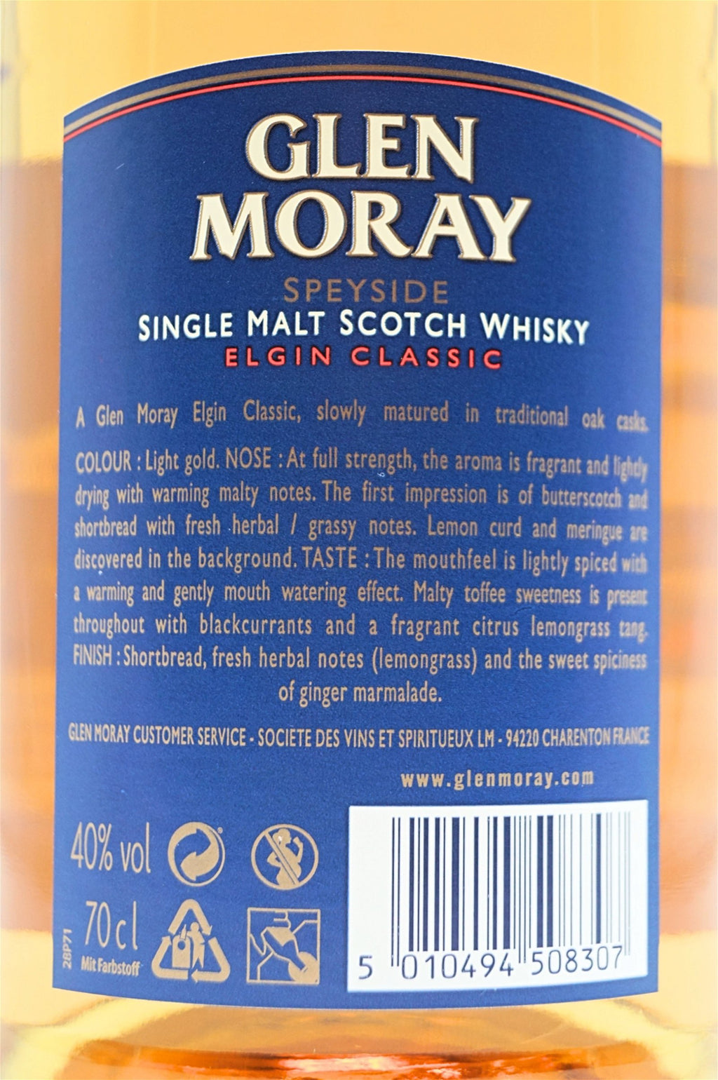  Glen Moray - Elgin Classic Single Malt Scotch