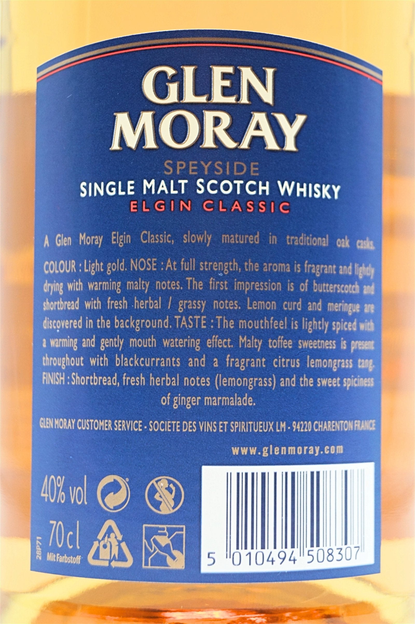  Glen Moray - Elgin Classic Single Malt Scotch