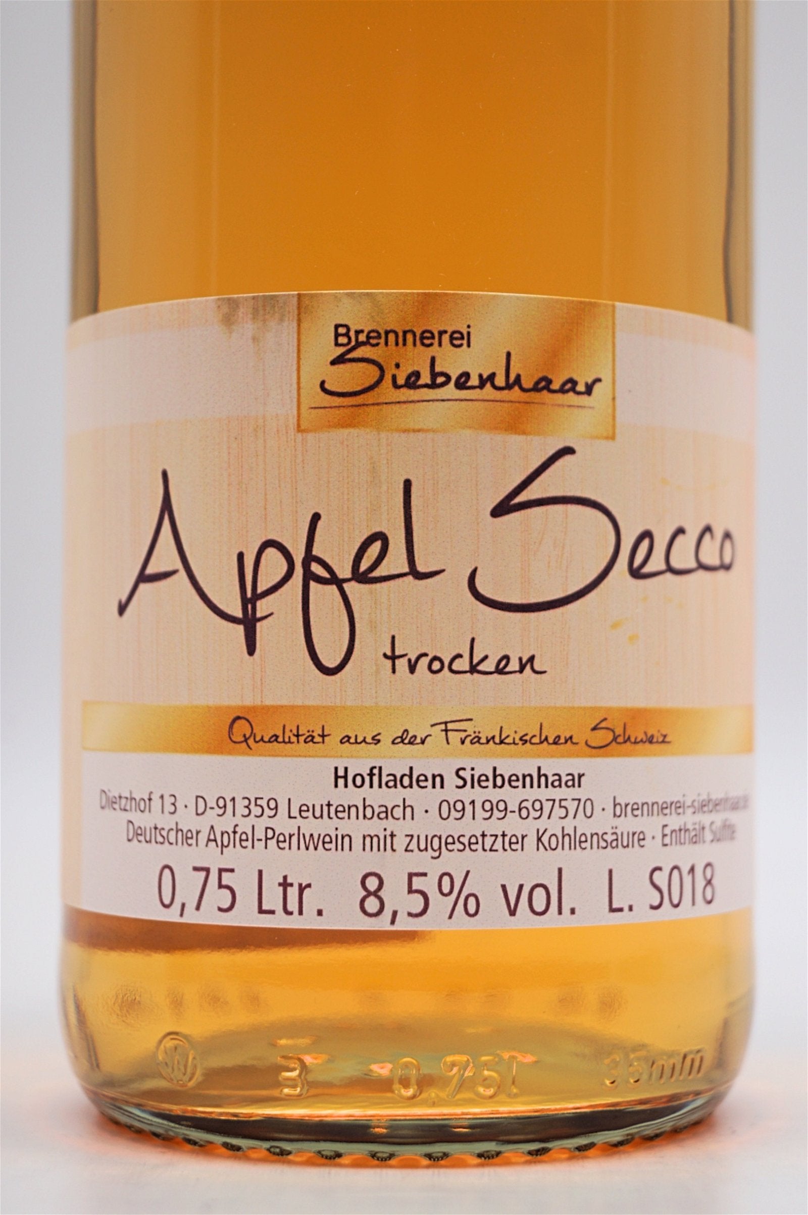  Brennerei Siebenhaar - Apfel Secco Trocken