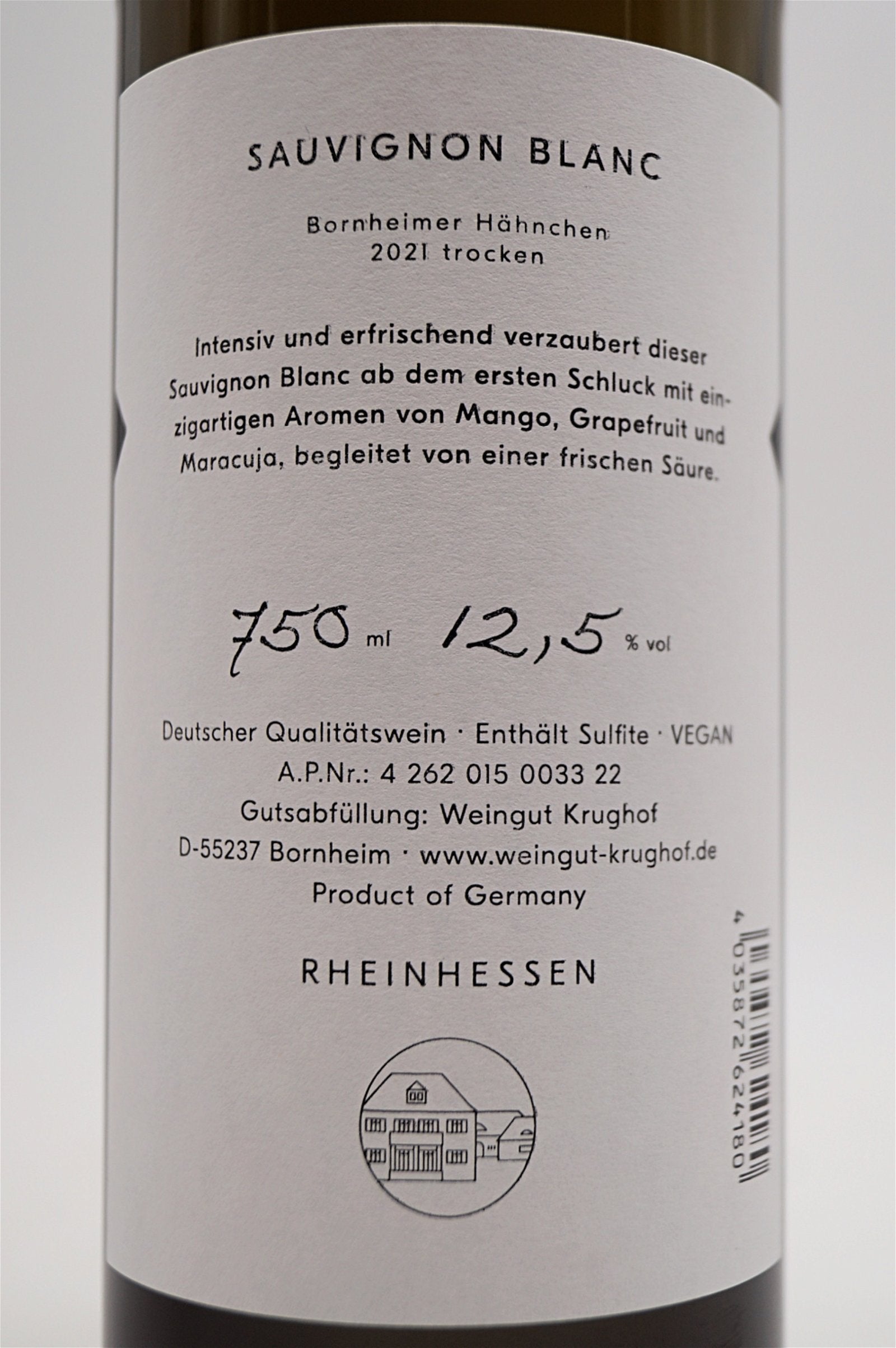  Weingut Krughof - SAUVIGNON BLANC Trocken 2021