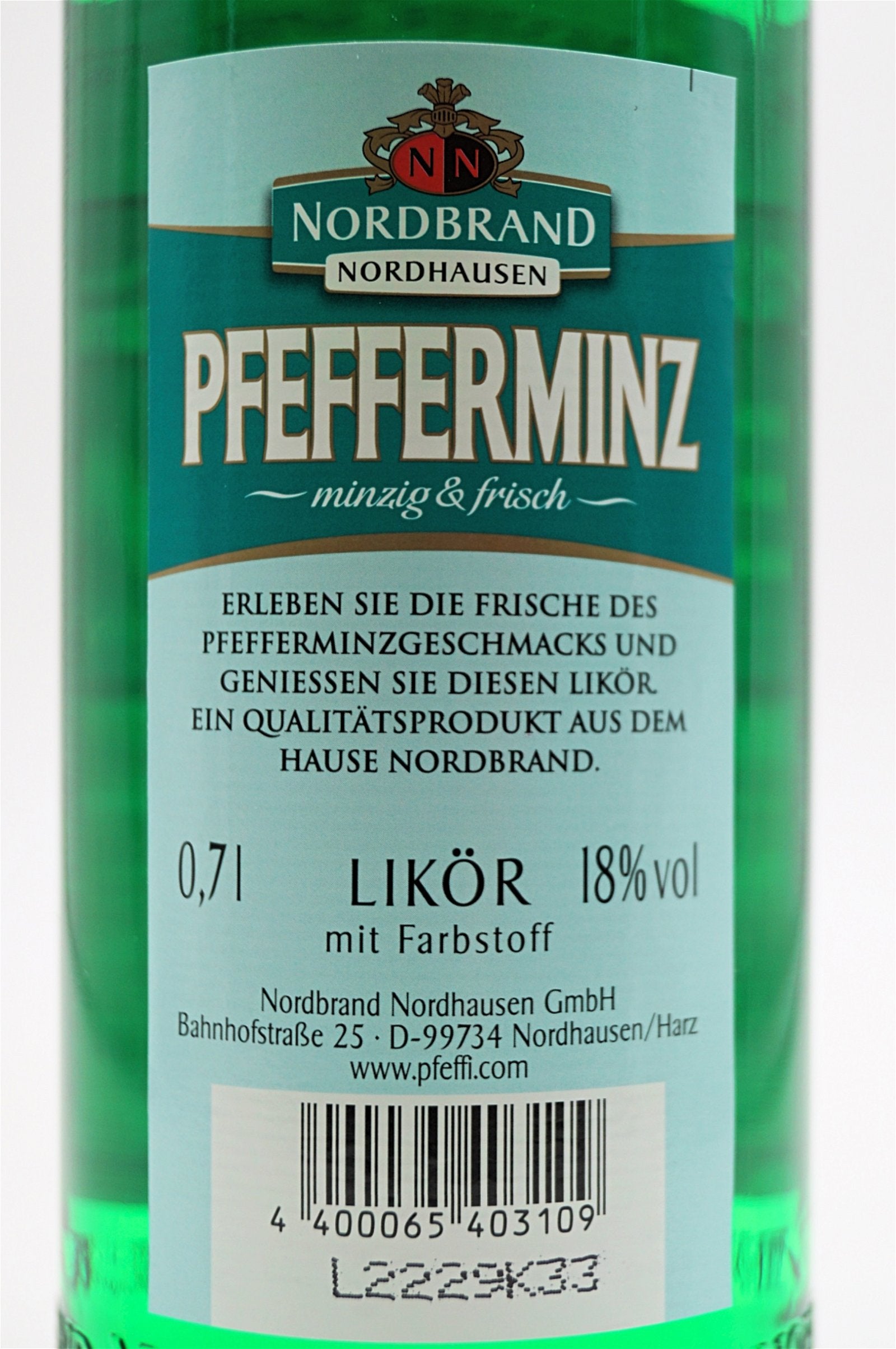  Echter Nordhäuser - Pfefferminzlikör