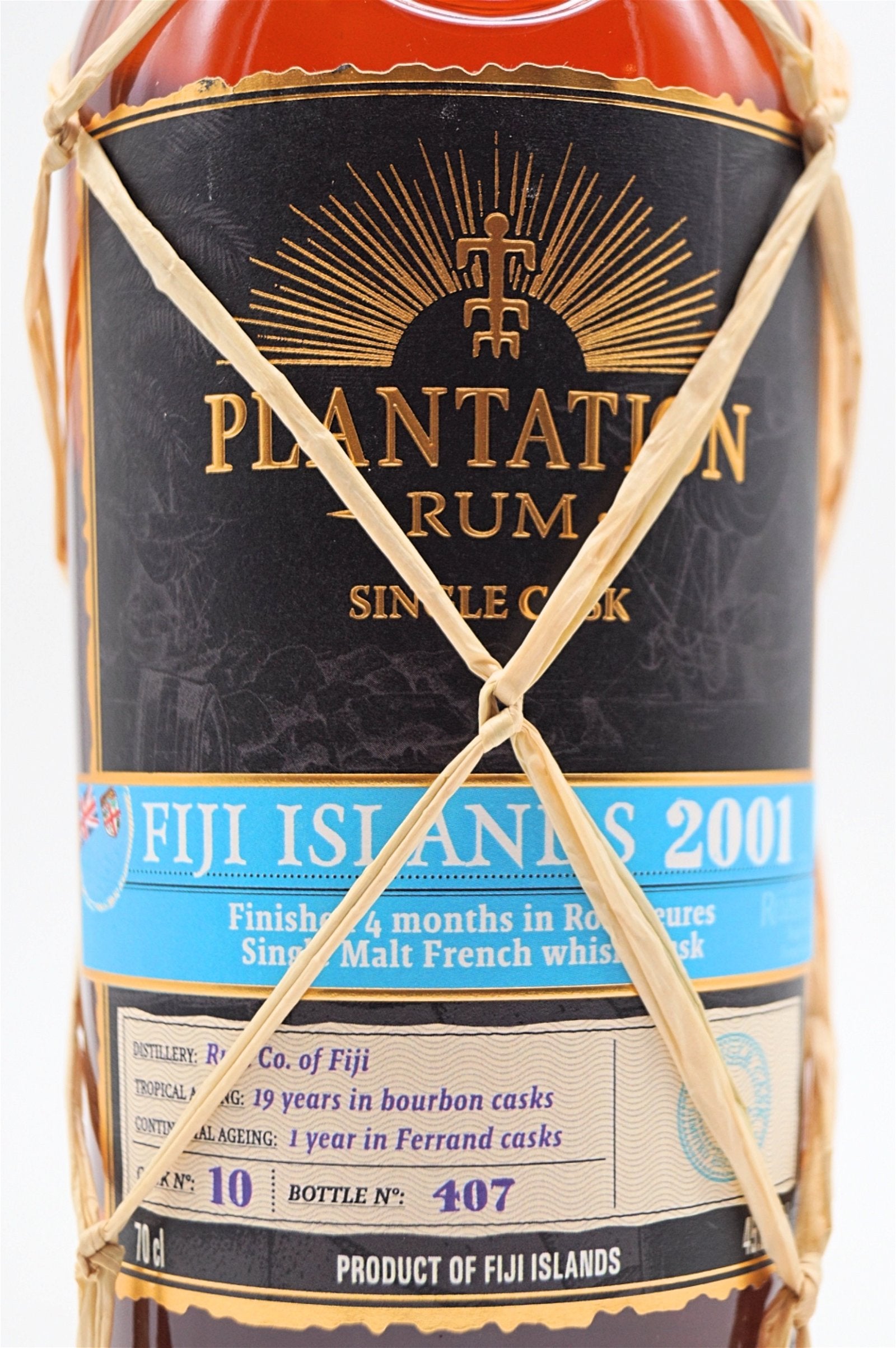  Plantation Rum - Fiji Islands 2001 Rozelieures Single Malt French Whisky Cask Finish