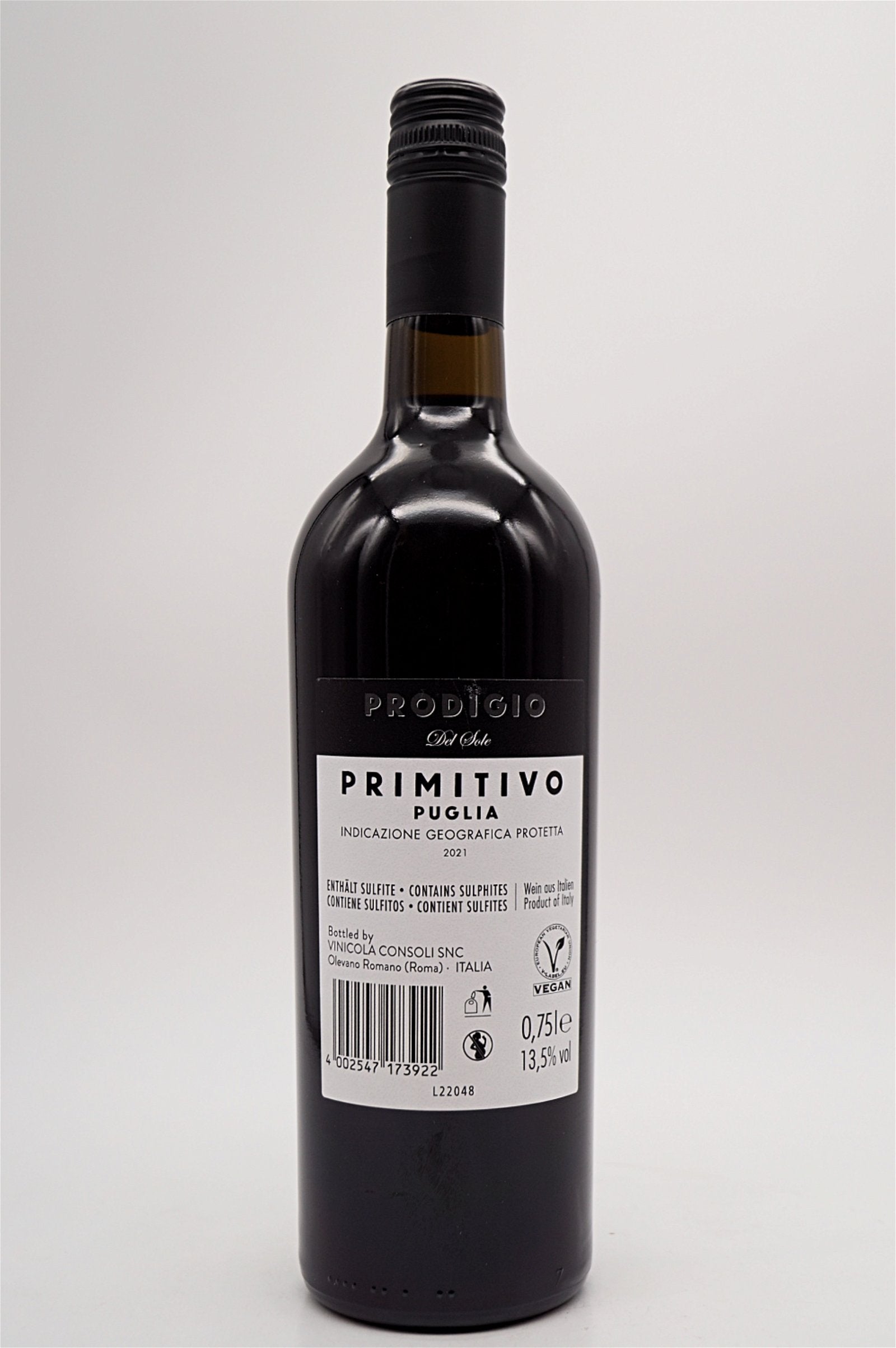  Latentia Winery - Primitivo Del Sole Prodigio Puglia 2021